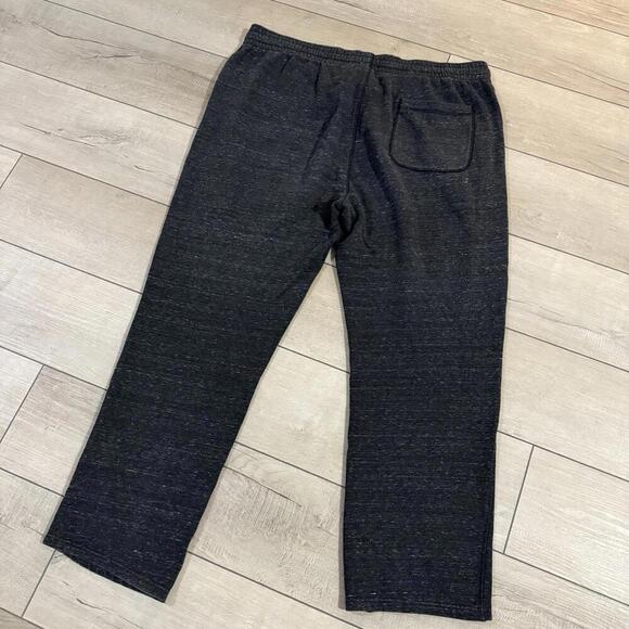 Y2K Old Navy Mens XXL Black Heather Sweatpants Pockets Casual Baggy Wide leg VTG - Picture 2 of 9